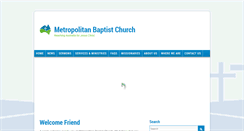 Desktop Screenshot of metropolitanbaptist.net.au