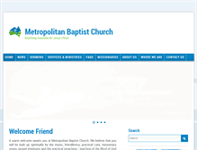 Tablet Screenshot of metropolitanbaptist.net.au