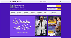 Desktop Screenshot of metropolitanbaptist.org