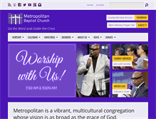 Tablet Screenshot of metropolitanbaptist.org